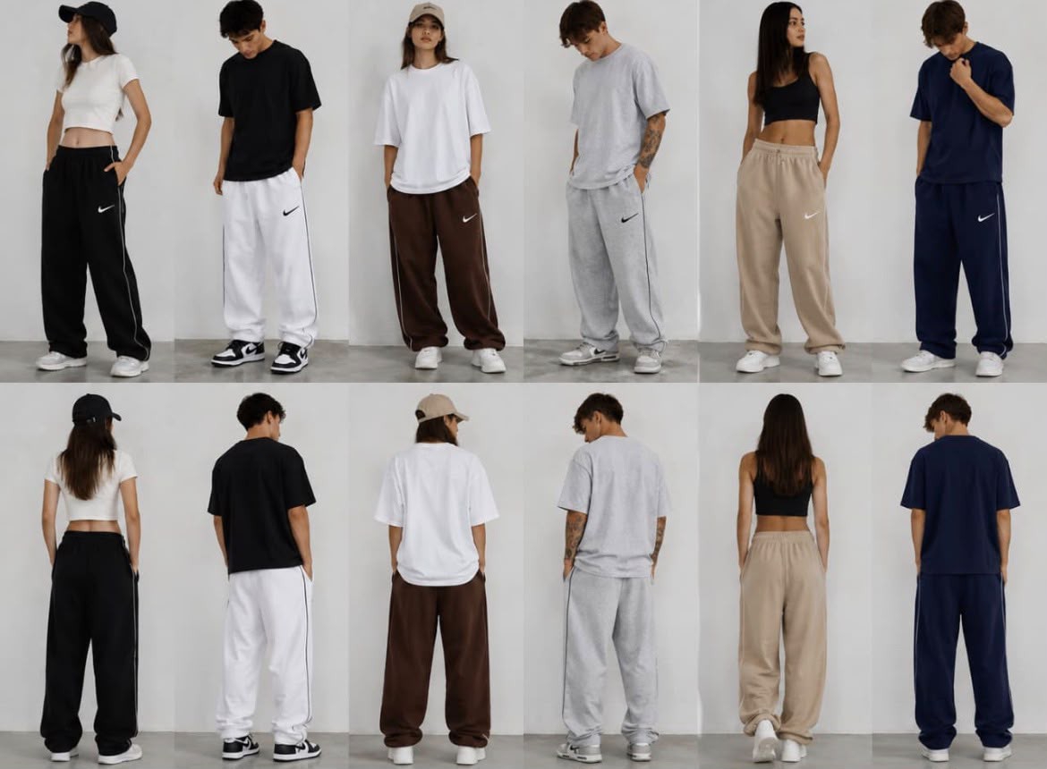 /baggy Unisex Algodon Rustico Bordado/m - Imagen 2
