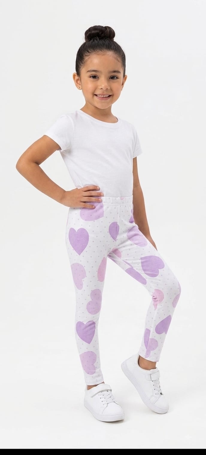 Calza Nena Algodón con Lycra Estampado - Imagen 3