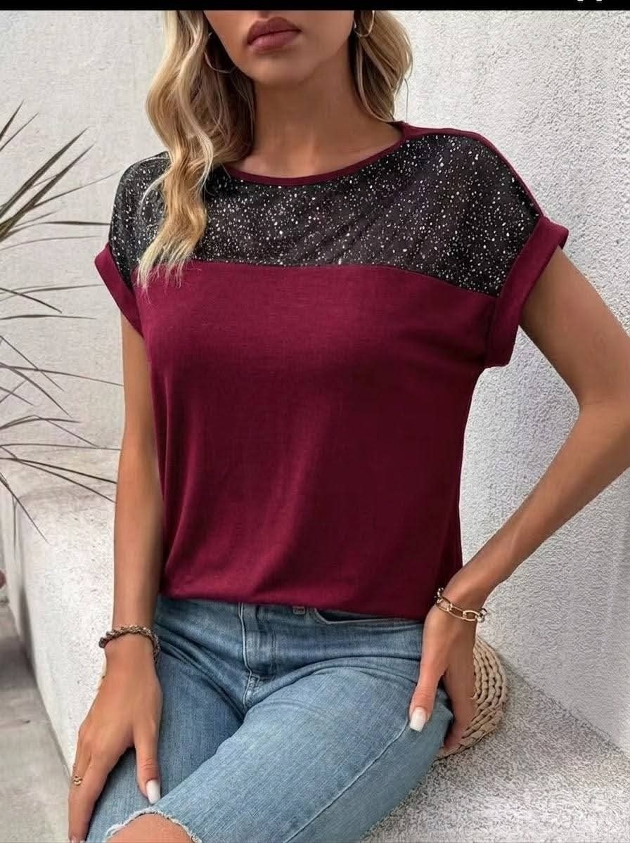 Remera " Natali" de Modal Viscosa C/n Lurex - Imagen 2