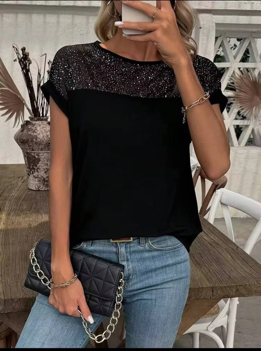 Remera " Natali" de Modal Viscosa C/n Lurex - Imagen 3