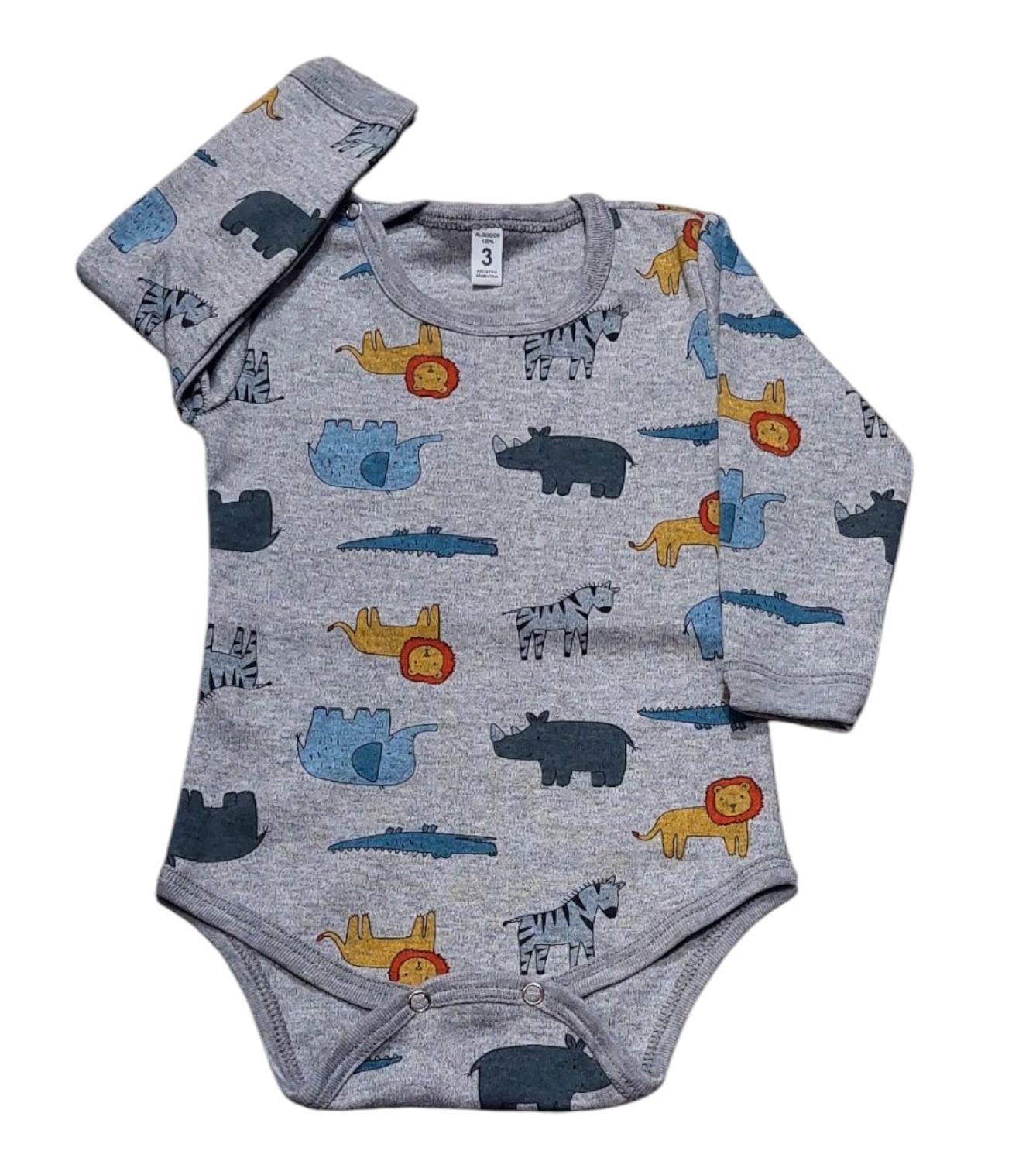 Body de Bebe Algodón Estampado - Imagen 2