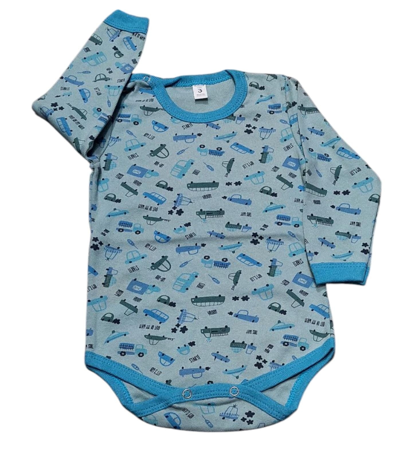 Body de Bebe Algodón Estampado - Imagen 3