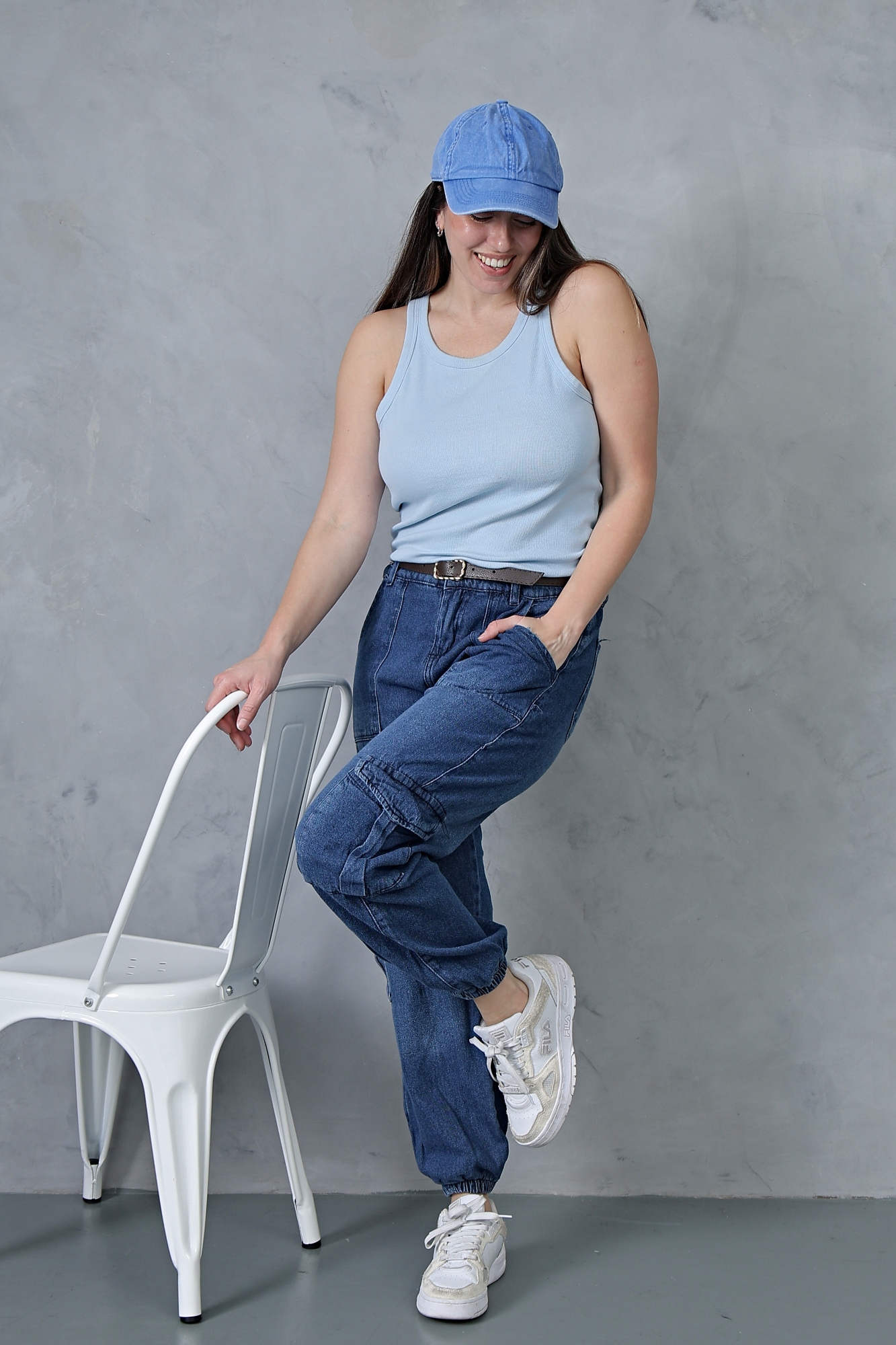 Jogger Azul Localizado Cargo! - Imagen 6