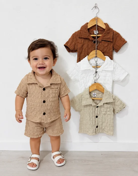 Conjunto de Bebé, Camisa Hawái, Rabiol
