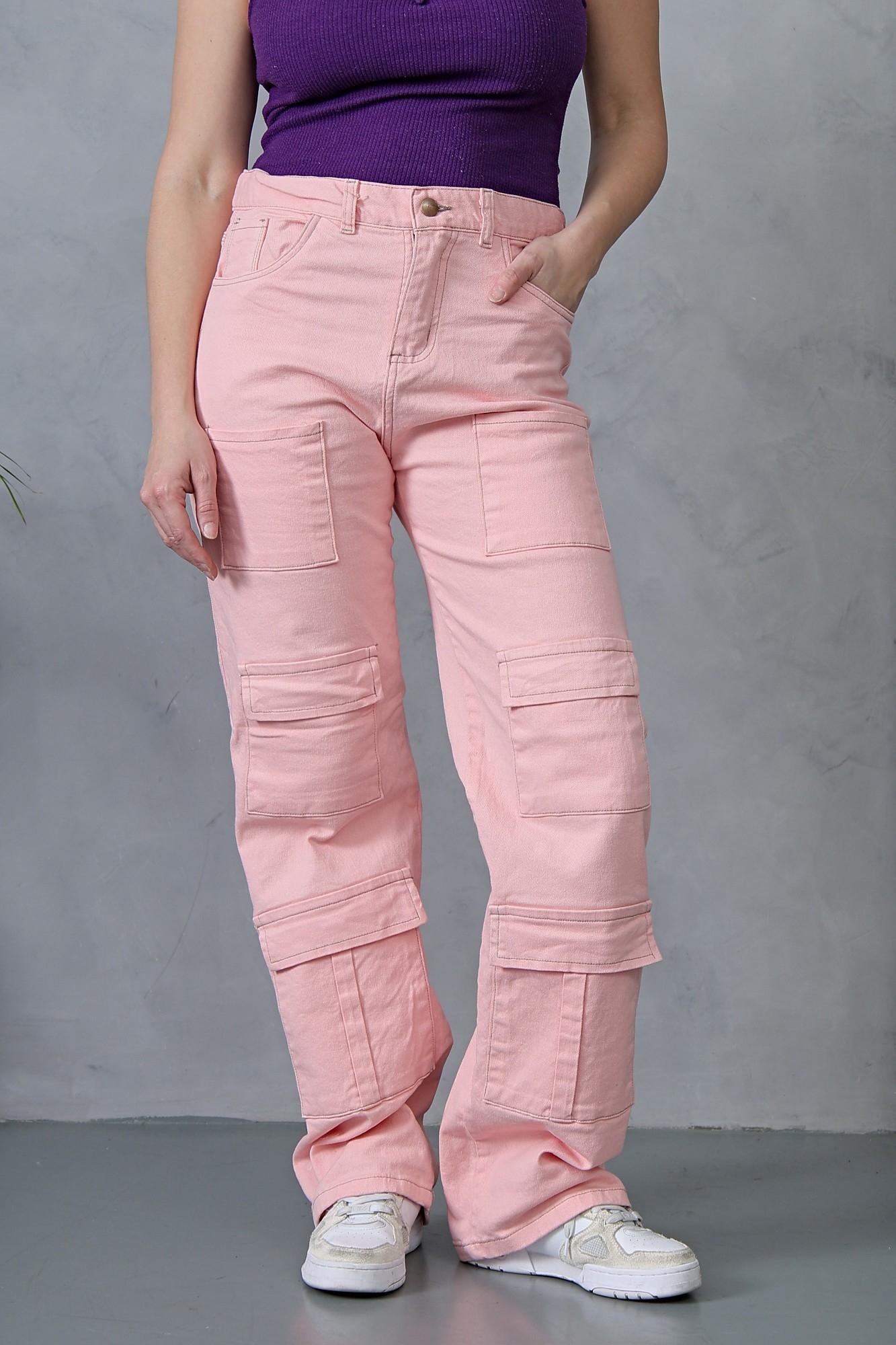 Wide Leg Multicargo Rosado - Imagen 9