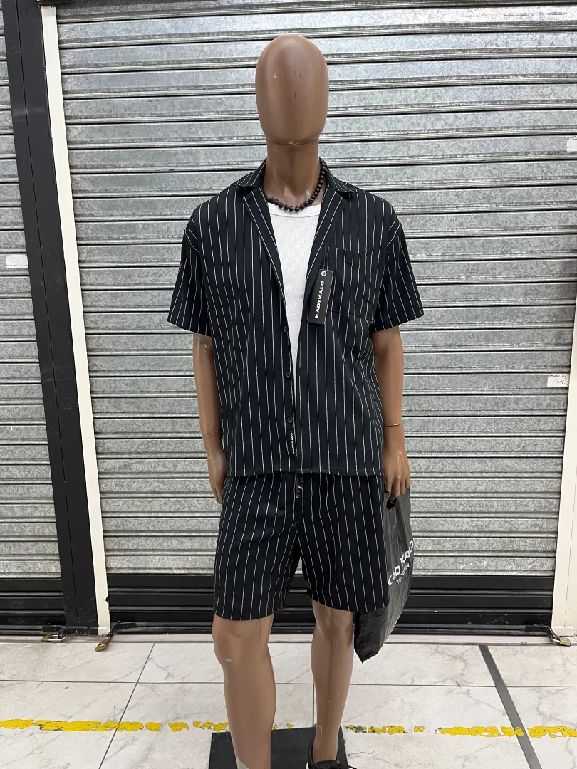 Camisa Cuello Cubano de Lino Sastrero Elastizado Hombre Manga Corta - 3556E156-45B1-4092-A46D-891D4EE139A3.jpeg