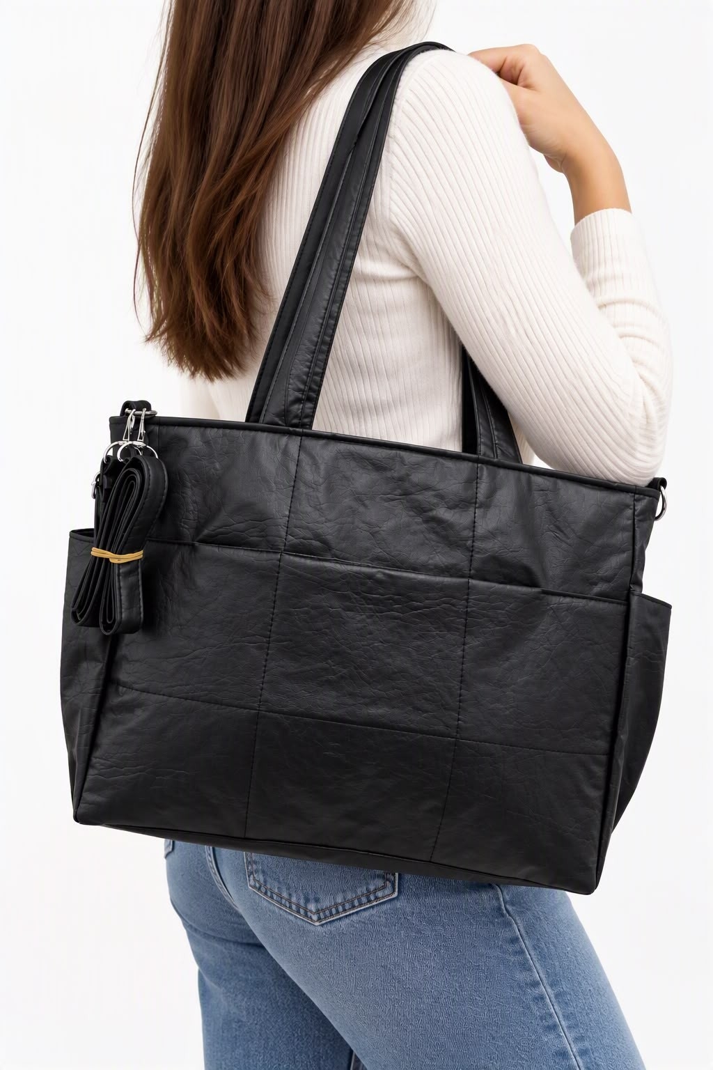 Tote Bag Bolsillo Pu - Imagen 4