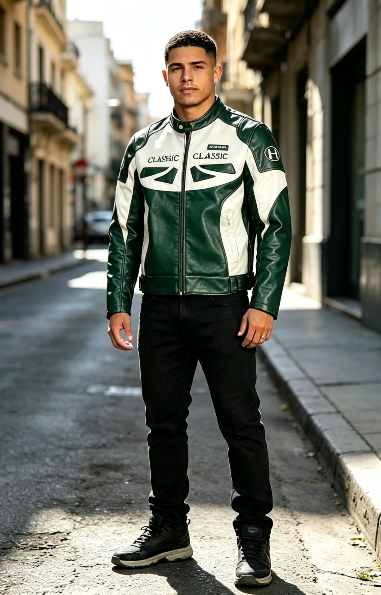 Campera Cuero Deportiva Moto - Imagen 3