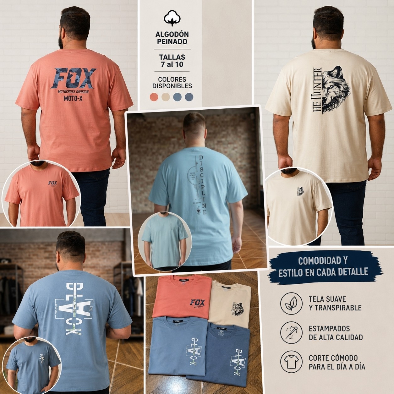 Remeras , Especial Algodón Peinado - Imagen 2