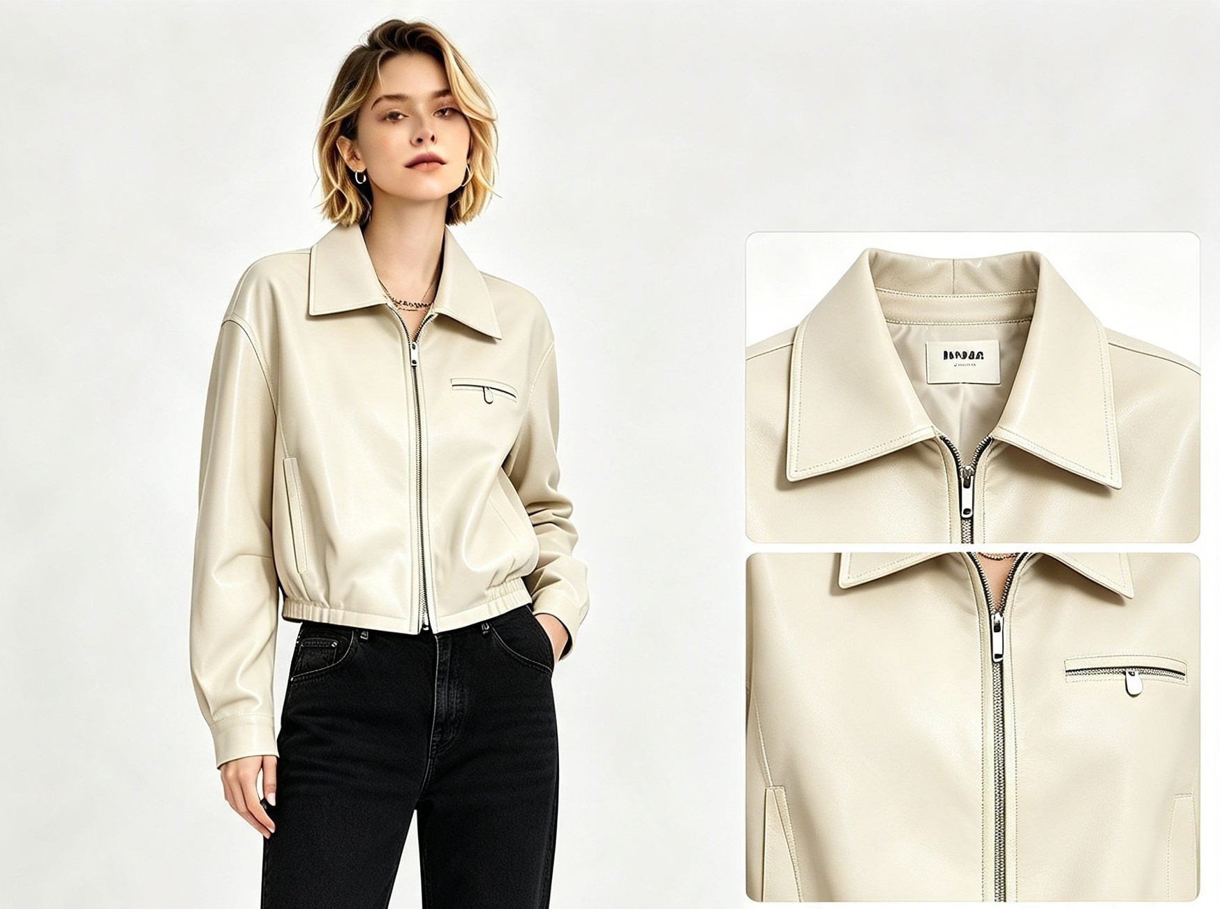 Campera Ecocuero Primavera Verano - Imagen 3