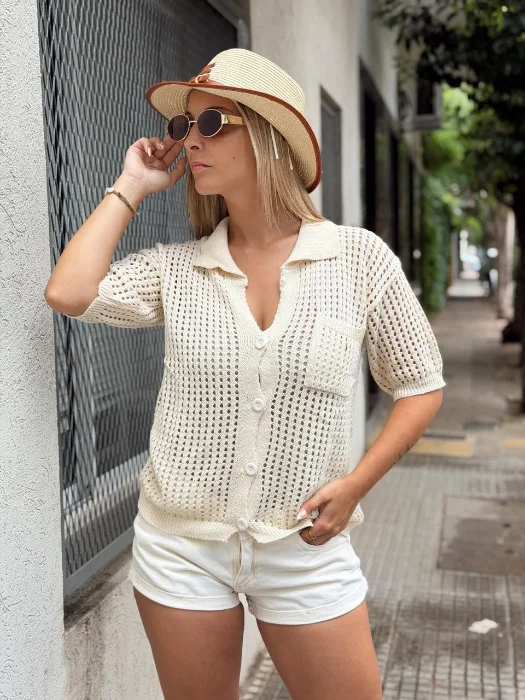 Camisas Caladas Hilo Algodón