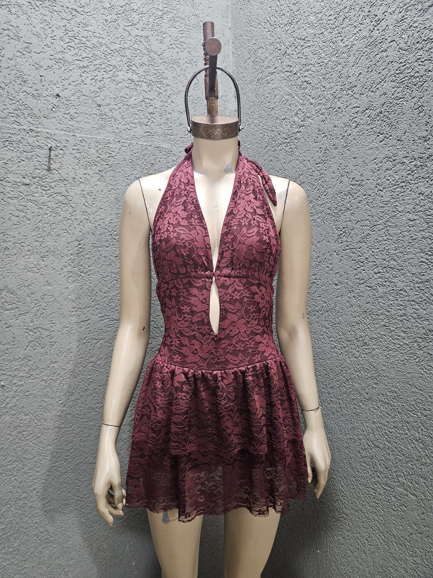 Vestido Encaje con Short - Imagen 3