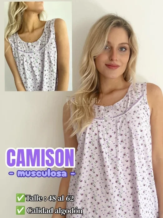 Camison Musculosa Algodón