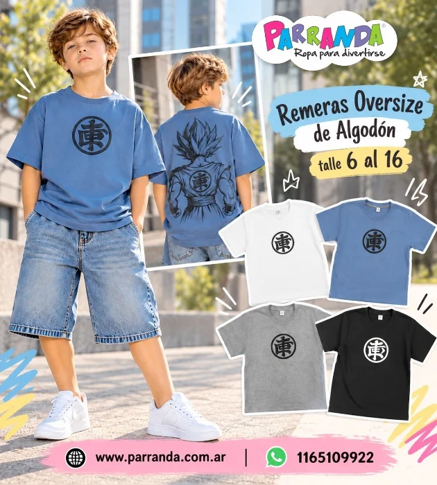 Remeras Niño Oversize