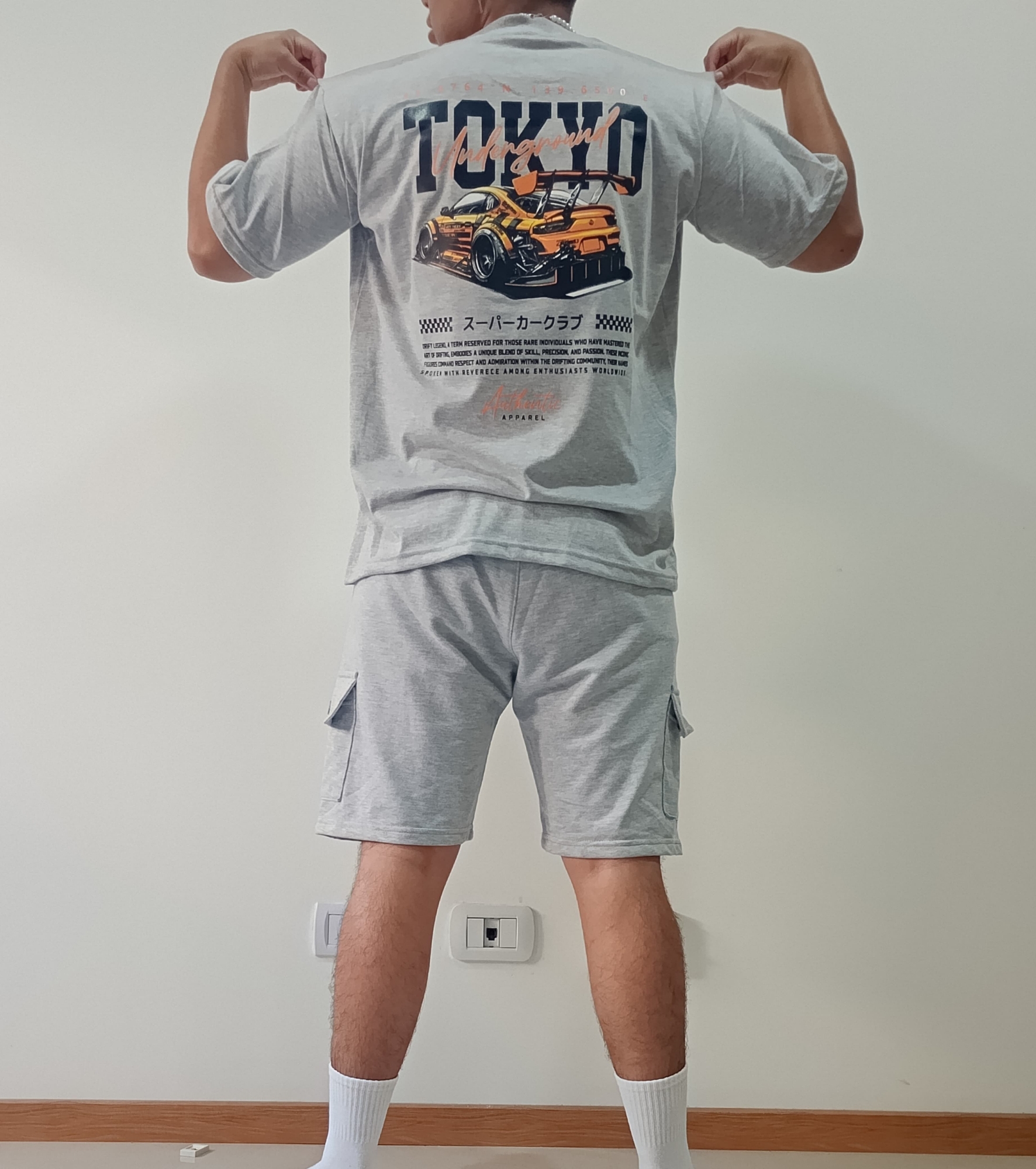 Remera Oversize Algodon Peinado Doble Estampa - Imagen 2
