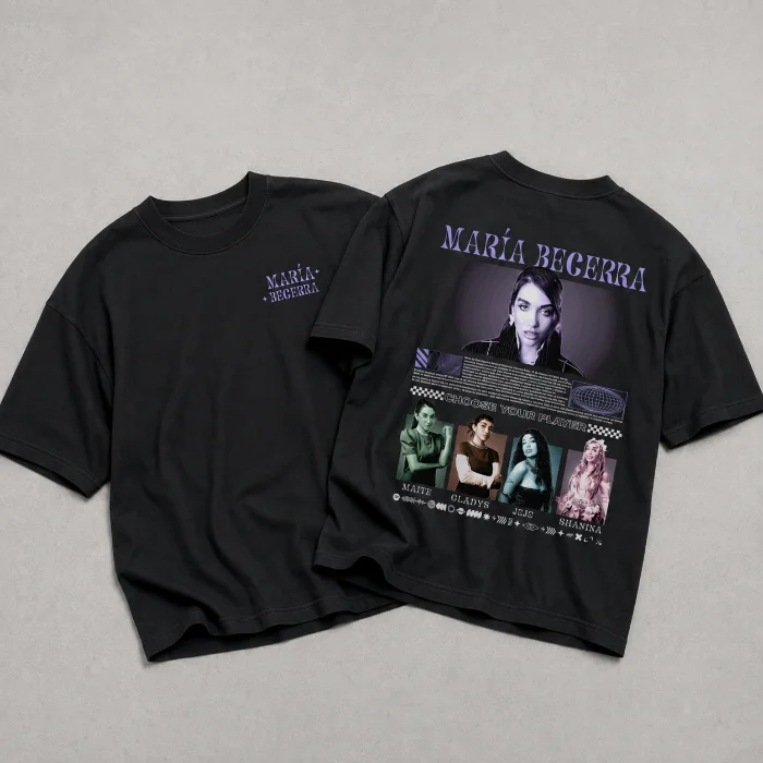 Remera Oversize "maria Becerra New" Adulto Algodon Peinado