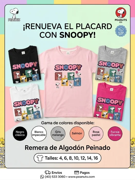 Remera Snoopy