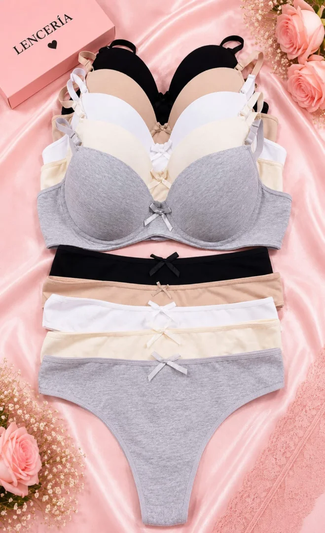 Conjunto de Algodón con Moño Docena - Imagen 1