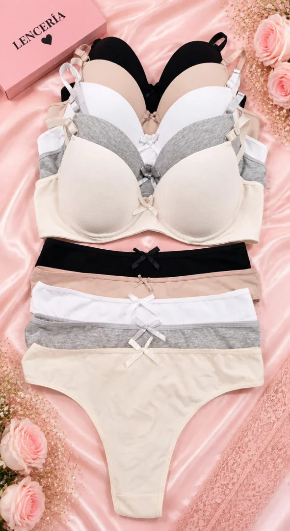Conjunto de Algodón con Moño Docena - Imagen 2