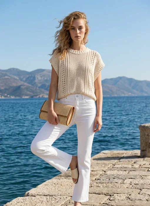 Poncho Musculosa de Hilo