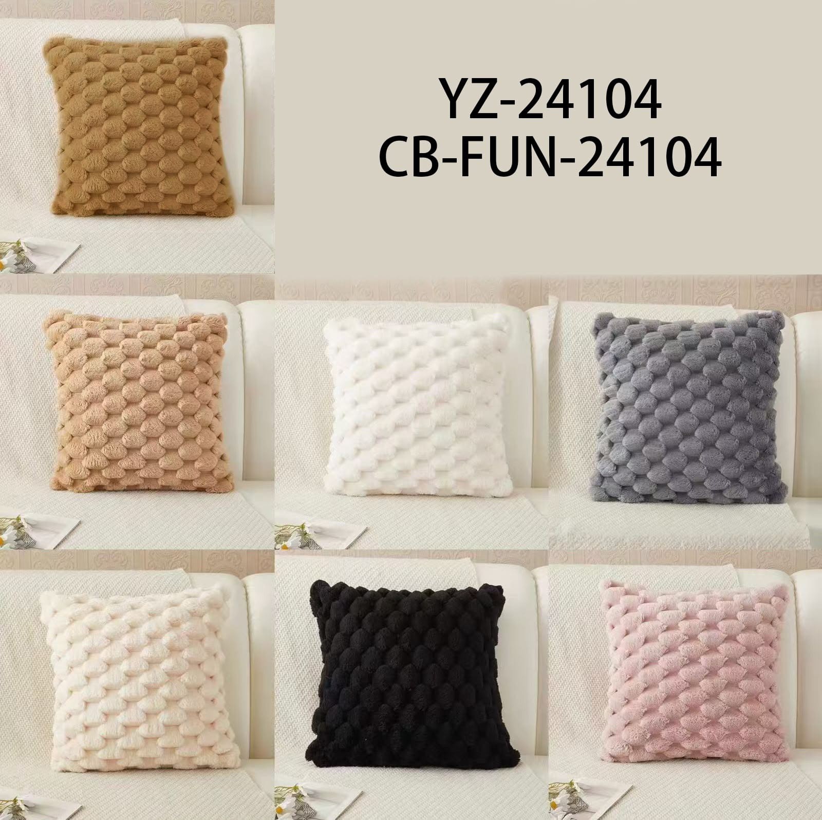 Fundas de Almohadas 
decorativas
pelo de Conejo 
marca City Blanco 
por Mayor
$10.000 - Imagen 3