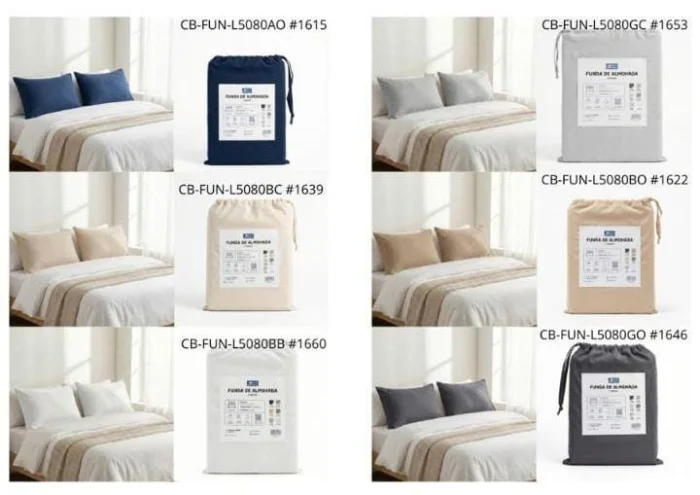 Funda de Almohada 
marca City Blanco 
por Mayor 
$4600