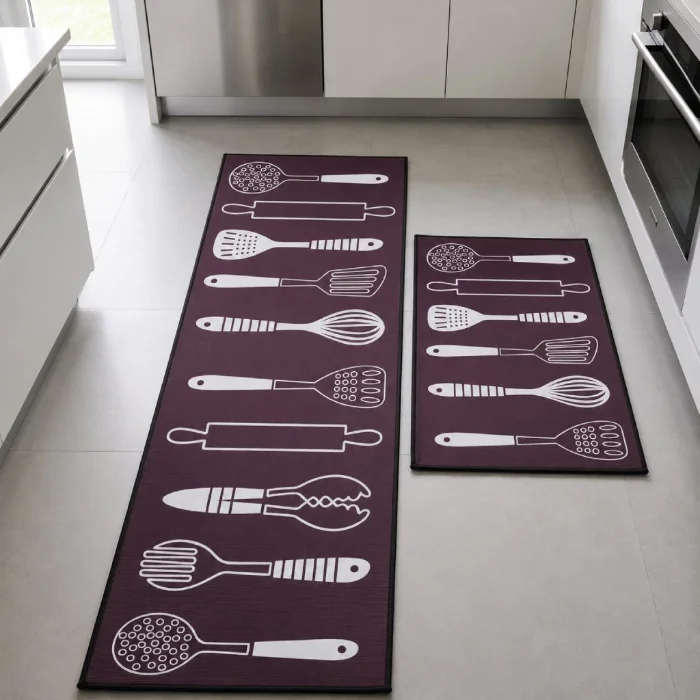 Set X2 Alfombras de Cocina Antideslizantes | Diseño, Confort y Fácil Limpieza