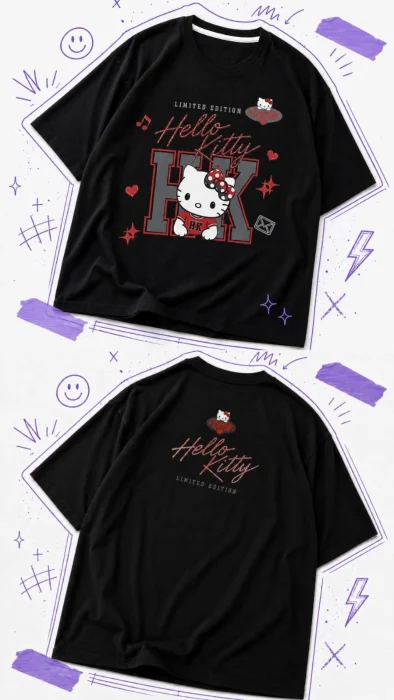 Remeron #hello Kitty Negro Natural y Choco