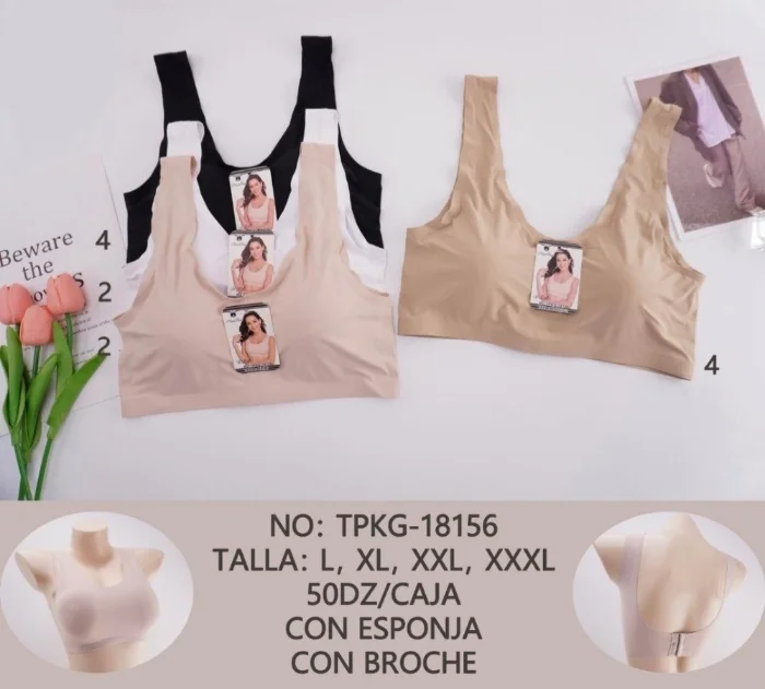 Pack X3 Top Segunda Piel Bretel Ancho