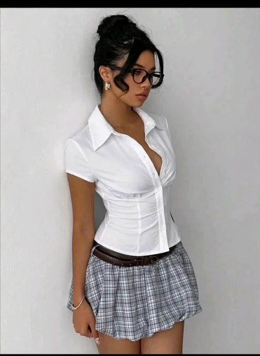 Camisa Corta Poplin