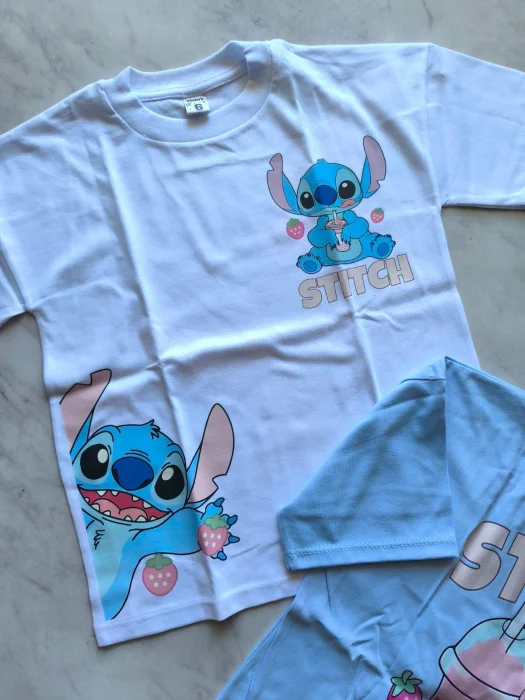 Remeras Overzises Stich y Kitty