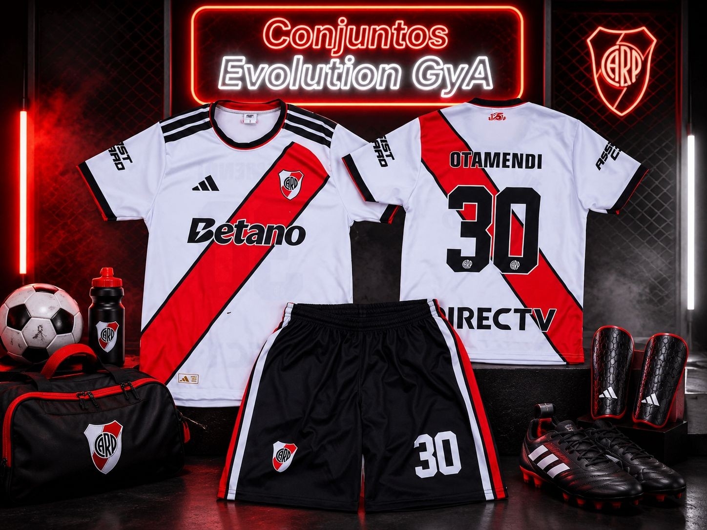 Conjunto River Titular Otamendi Niños - Imagen 2