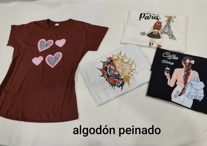 Remeras Algodón Peinado