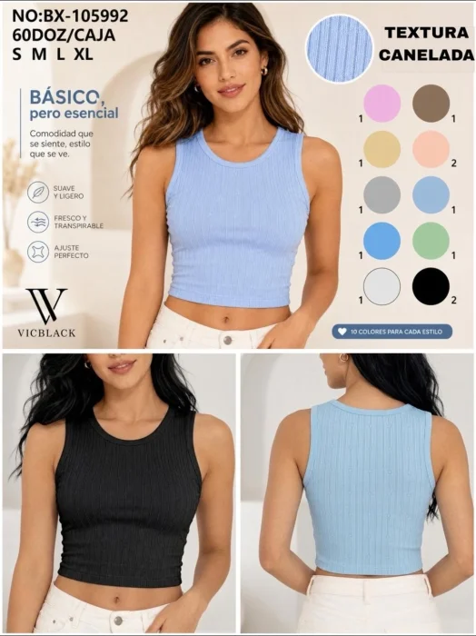 Musculosa Vicblack Art105992