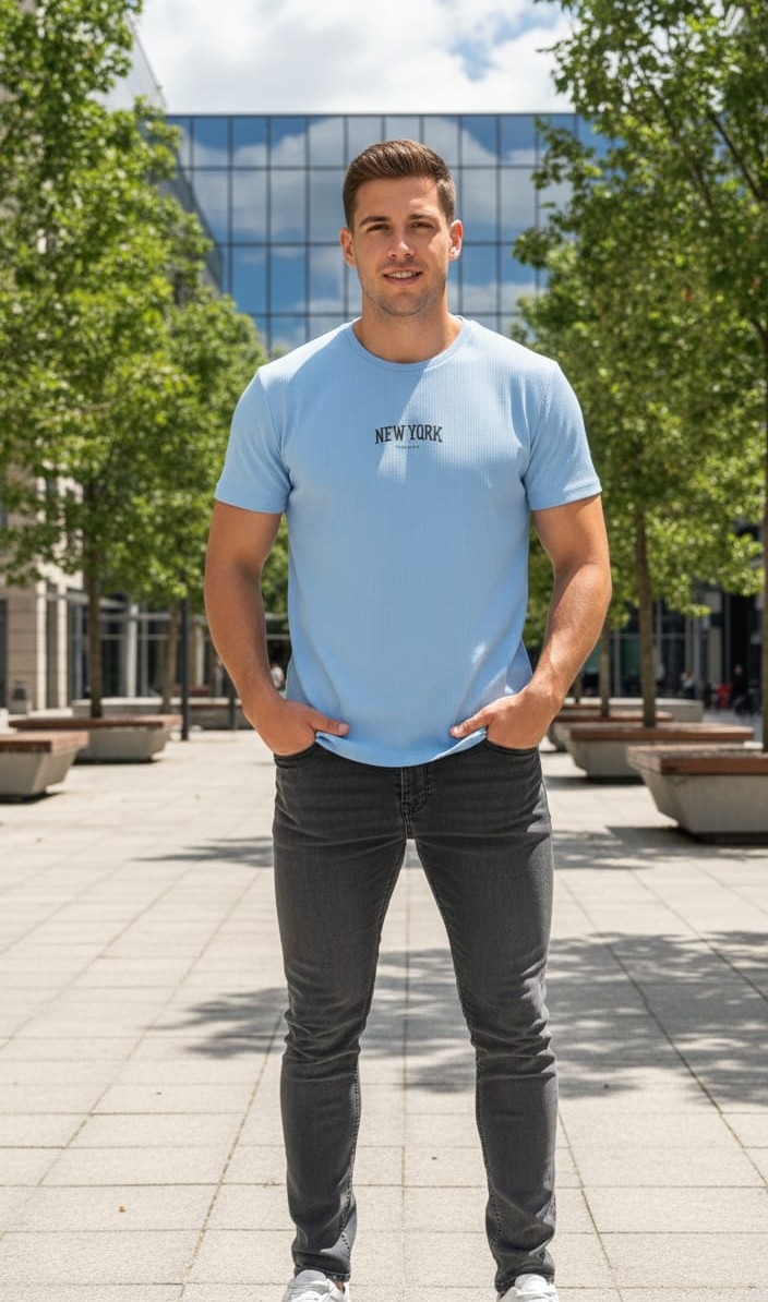 Remeras de Waffle de Hombre - Imagen 3