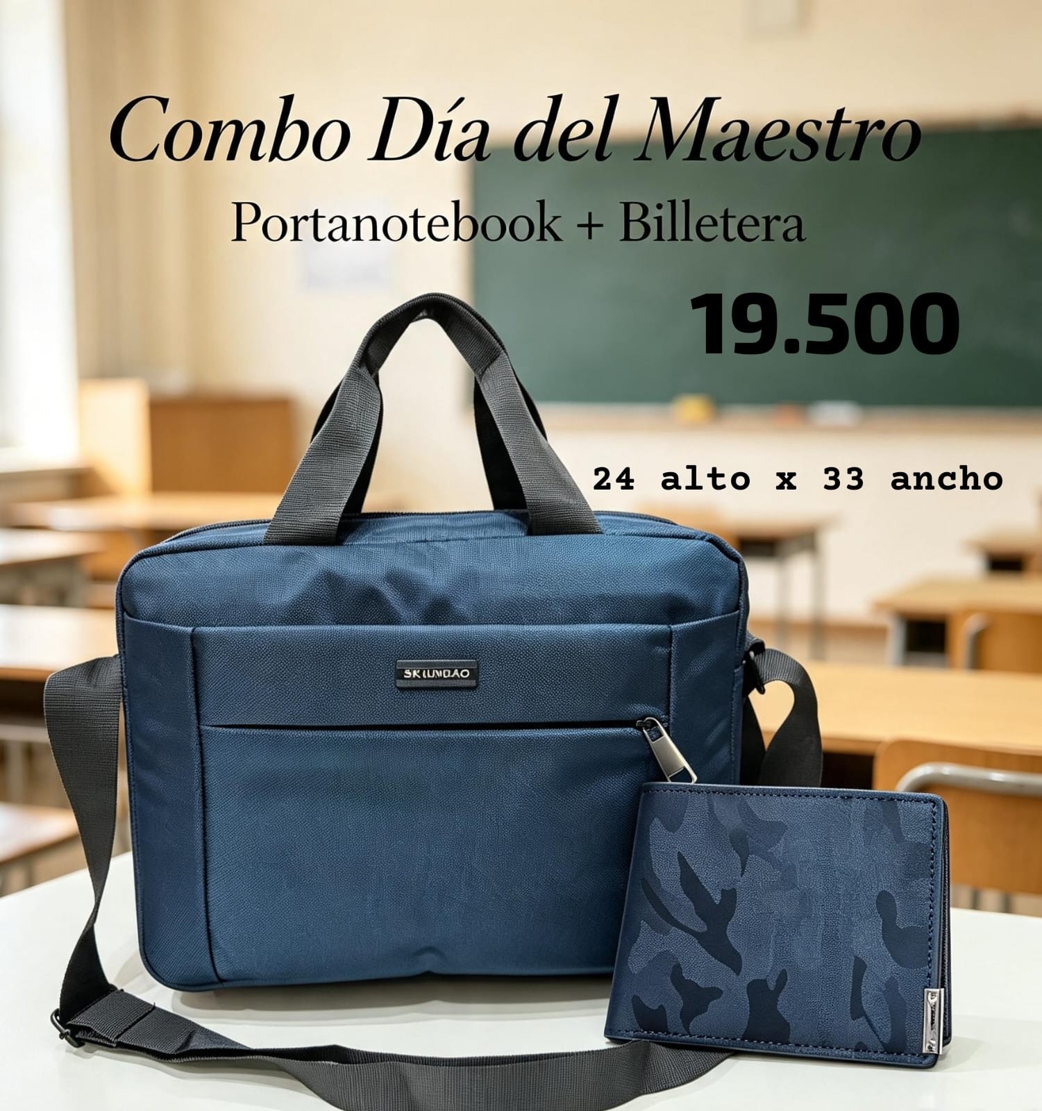 Combo Portanotebook +billetera Excelente Calidad - Imagen 2