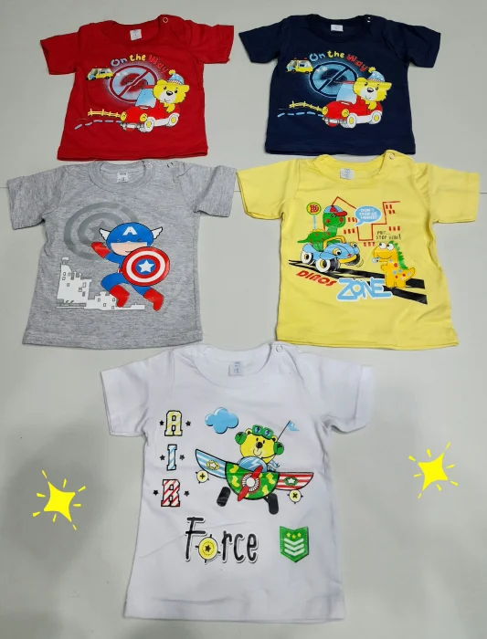 Remera Alg/peinado C/dibujo Bebé