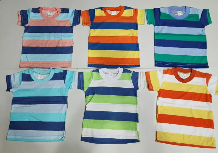 Remera Rayado Algo/ Peinado Bebé