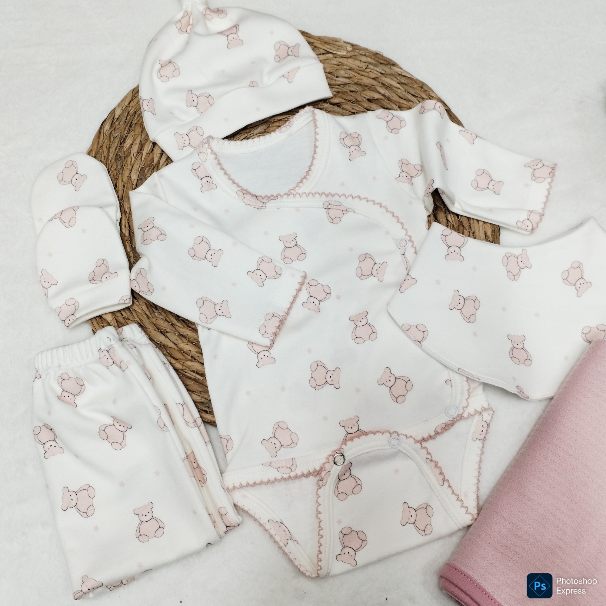 Ajuar 5 Piezas Body Kimono - Imagen 2