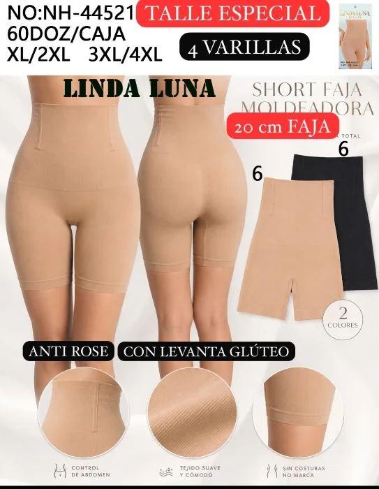 Short Faja Linda Luna Art44521