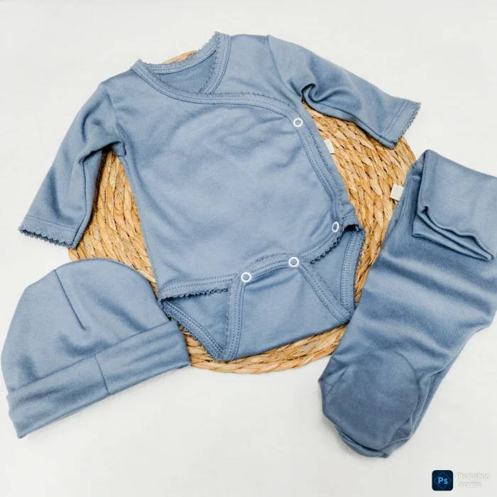 Ajuar 3 Piezas Body Kimono Picot