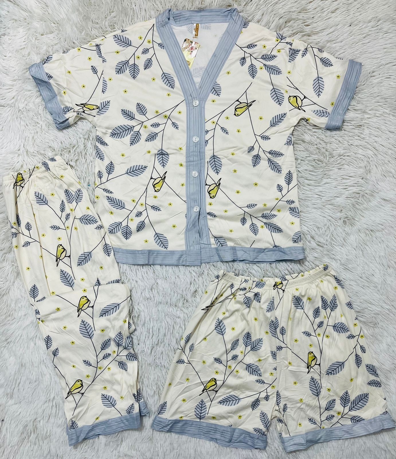 Pijamas Camiseros de 3 Piezas - Imagen 7
