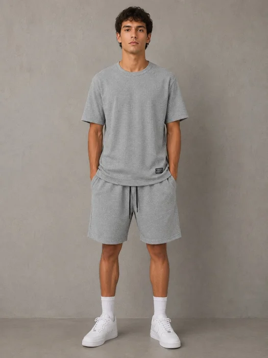 Conjunto Wafle Gris Claro