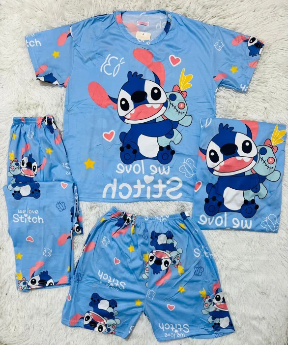 Pijamas de 4 Piezas