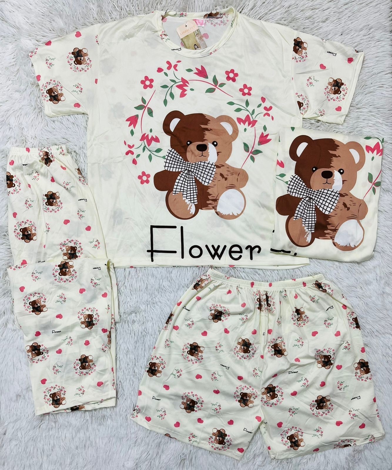 Pijamas de 4 Piezas - Imagen 4
