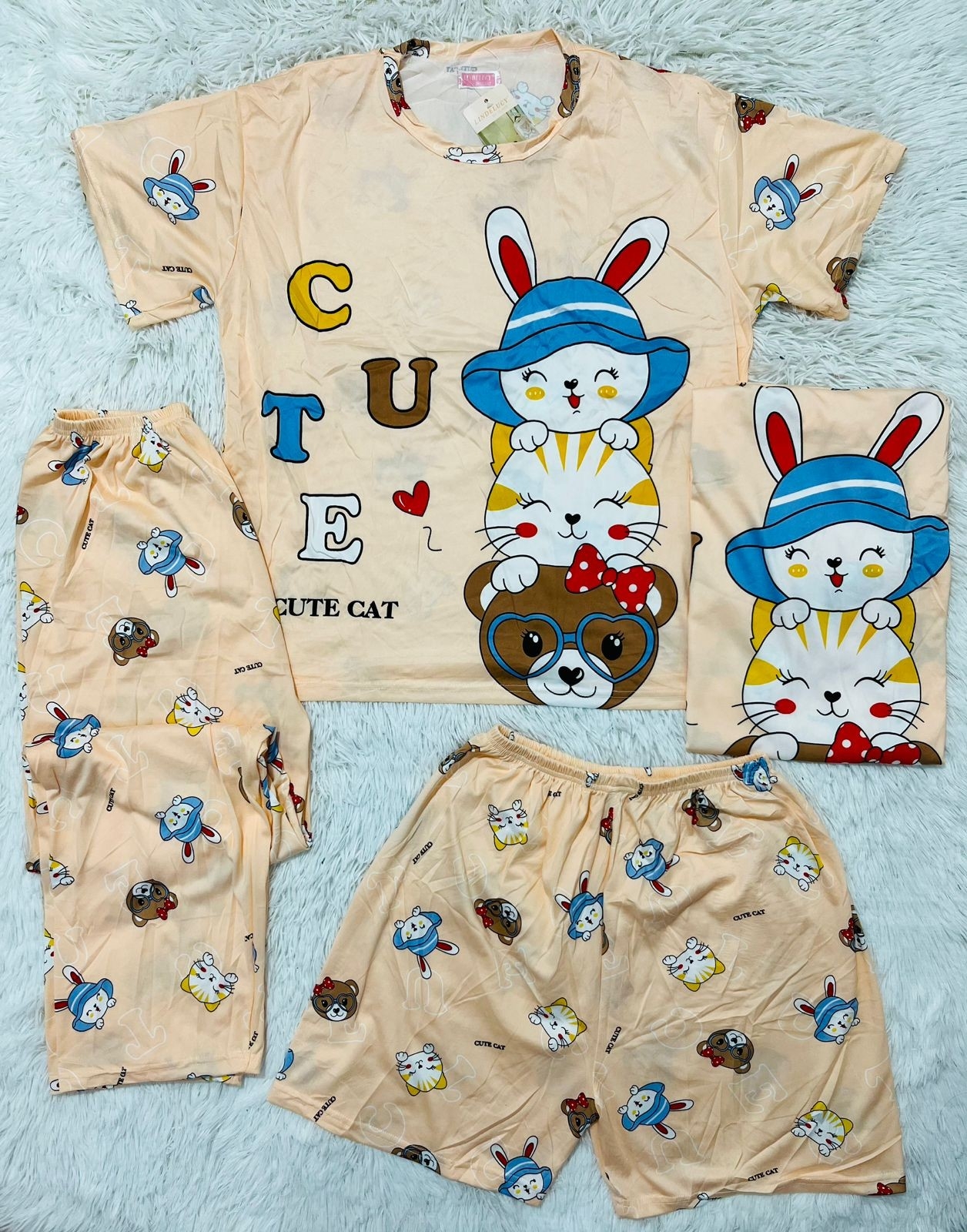 Pijamas de 4 Piezas - Imagen 6