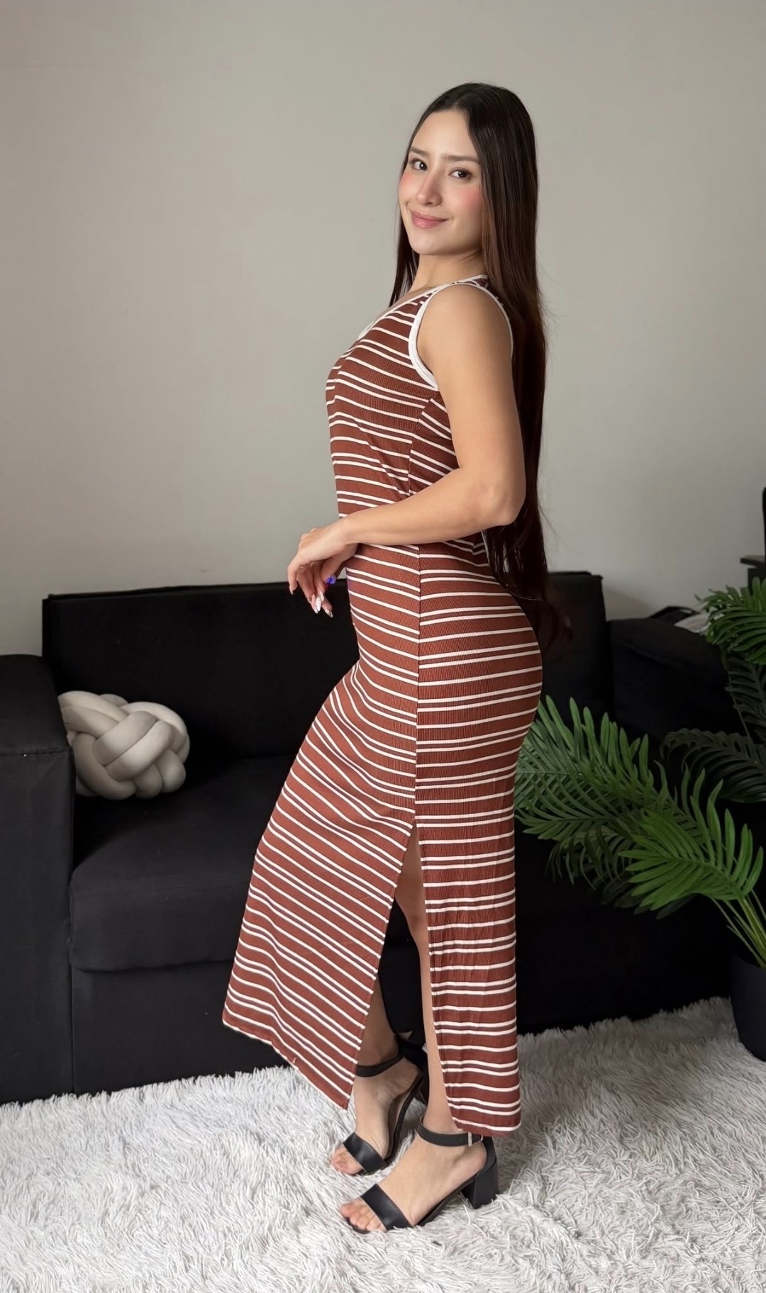 Vestido Lineal Morley Largo con Tajos - Mai - Imagen 2