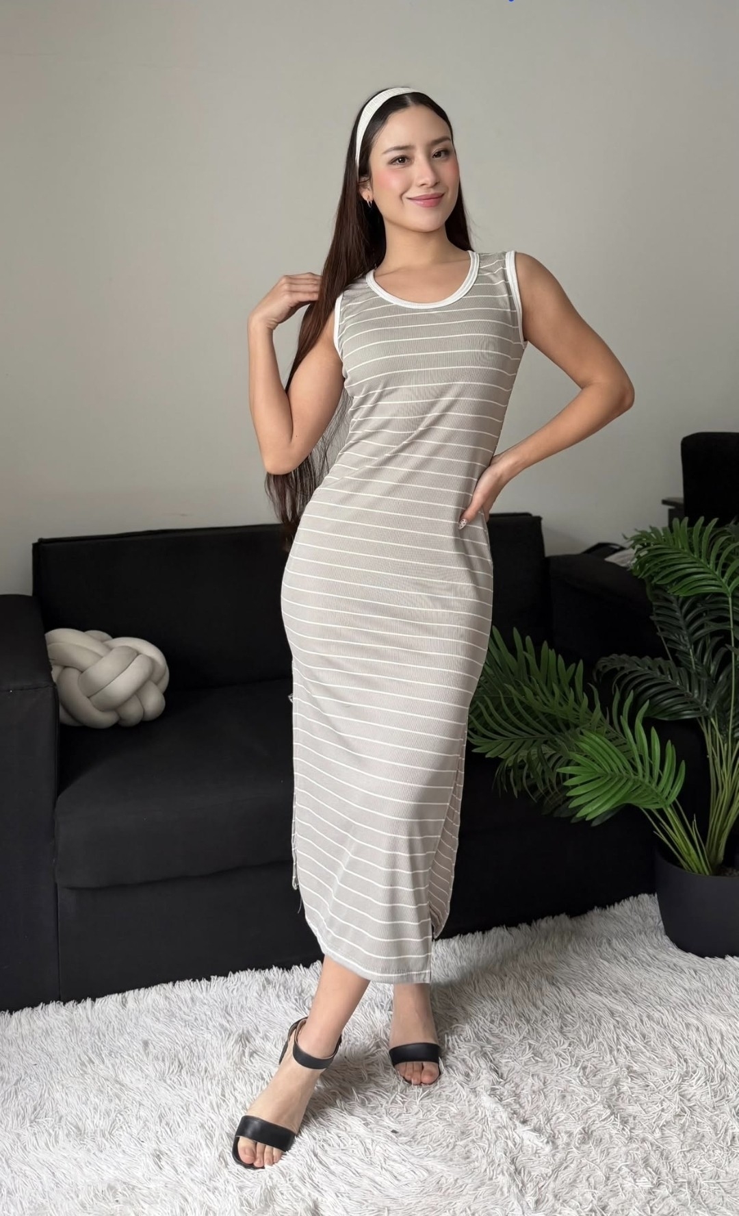 Vestido Lineal Morley Largo con Tajos - Mai - Imagen 4