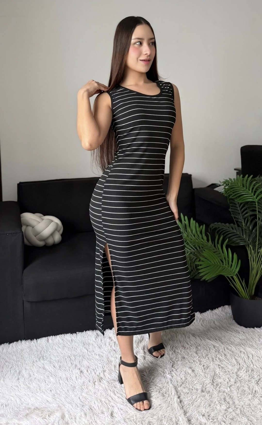 Vestido Lineal Morley Largo con Tajos - Mai - Imagen 5