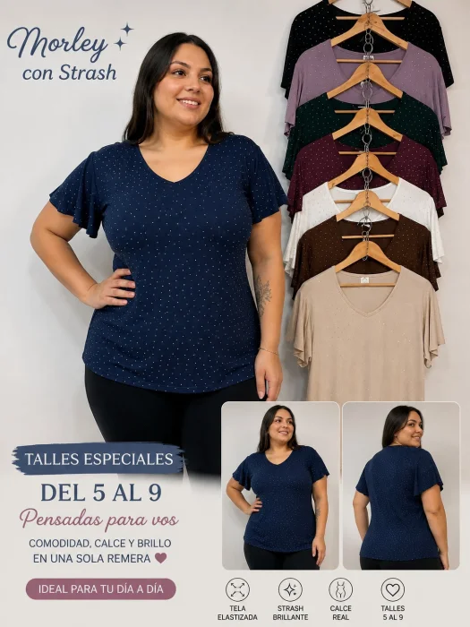 Remeras de Morley con Strass